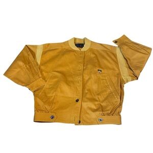 Gio Sport, vintage mustard bomber jacket, medium